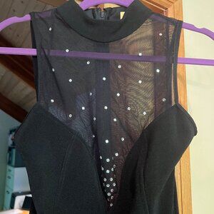 Black knit formal